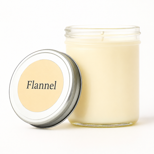 Flannel 8 oz soy candle