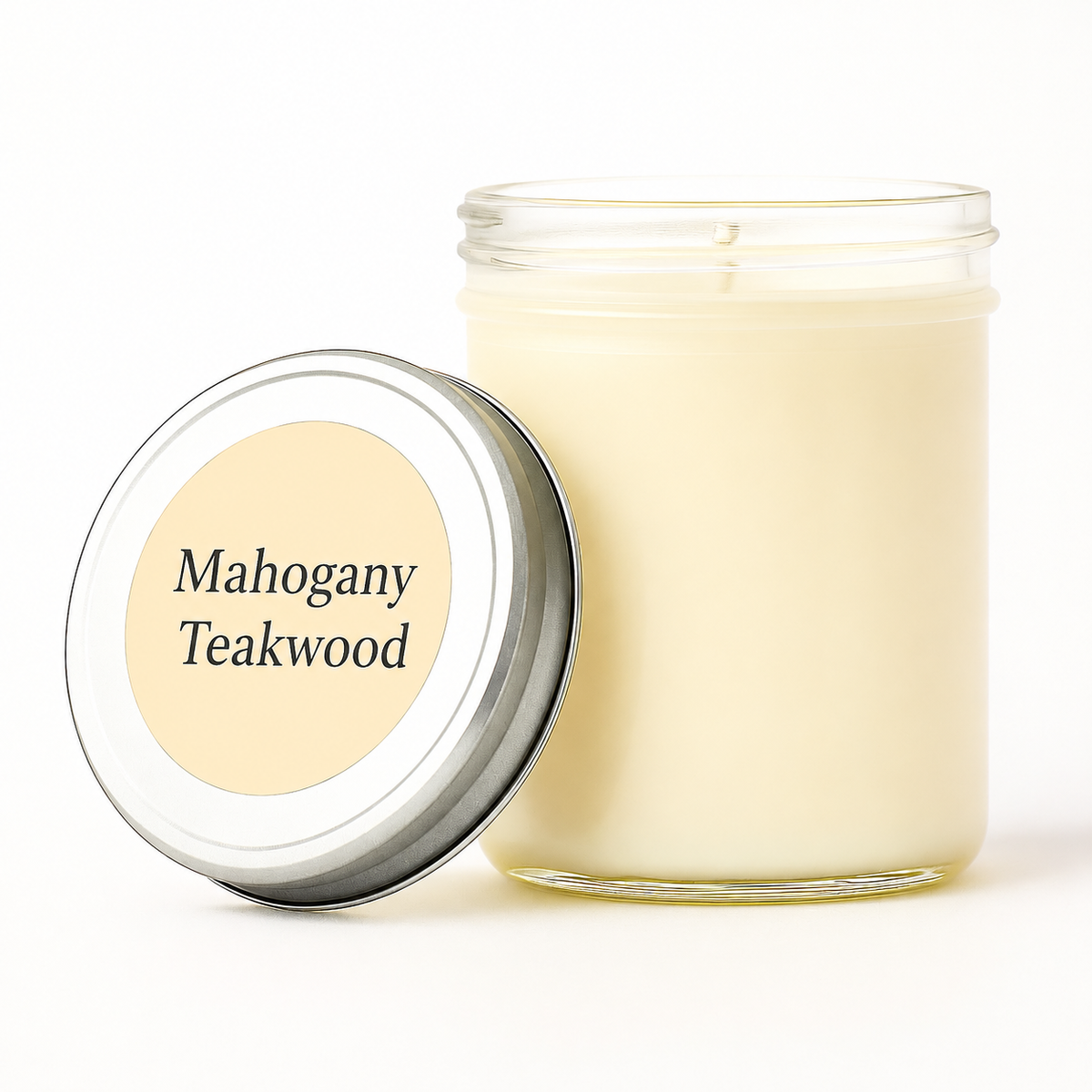 Mahogany Teakwood 8 oz soy candle