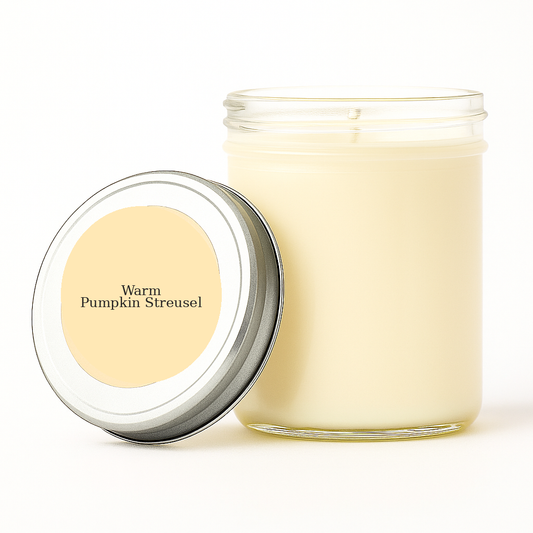 Warm Pumpkin Streusel 8 oz soy candle